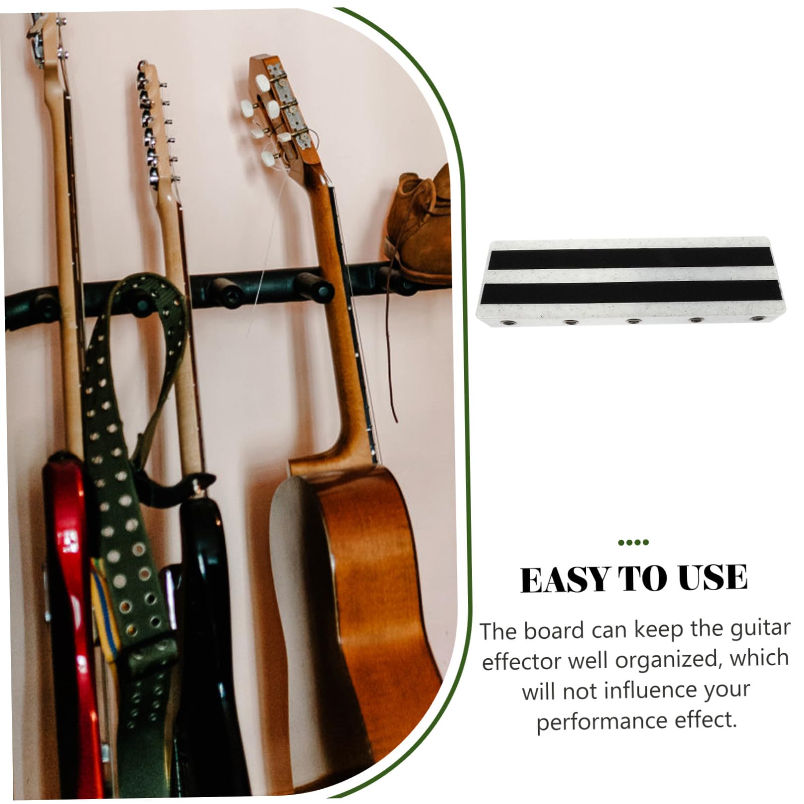 Pedalera De Efectos De Guitarra Eléctrica Resistente y Práctica, Base Organizadora Para Pedales, Placa Soporte Duradera Para Pedalera, Adecuado Para Escenarios y Equipos Musicales