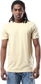 تيشرت صيفي عصري خفيف الوزن بأكمام قصيرة للرجال من ريفين، لون هيذر ساند