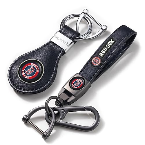 Red Sox Car Keychain Keyring for Baseball Fans,Boston Red Sox