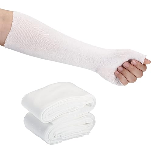 Vista 7 de Nuanchu Tubular Stockinette Tubing Cotton Stockinette for Pre Wrap Use Elastic Arm Cast Stockinette for Arm Wrist Thumb Spica Stockinette Tubing