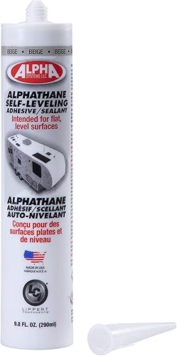Miniatura 2 de Lippert 5121 ALPHATHANE Sellador autonivelante para caravanas de 5 rueda, remolques de viaje y autocaravanas, tubo de 9.8 onzas