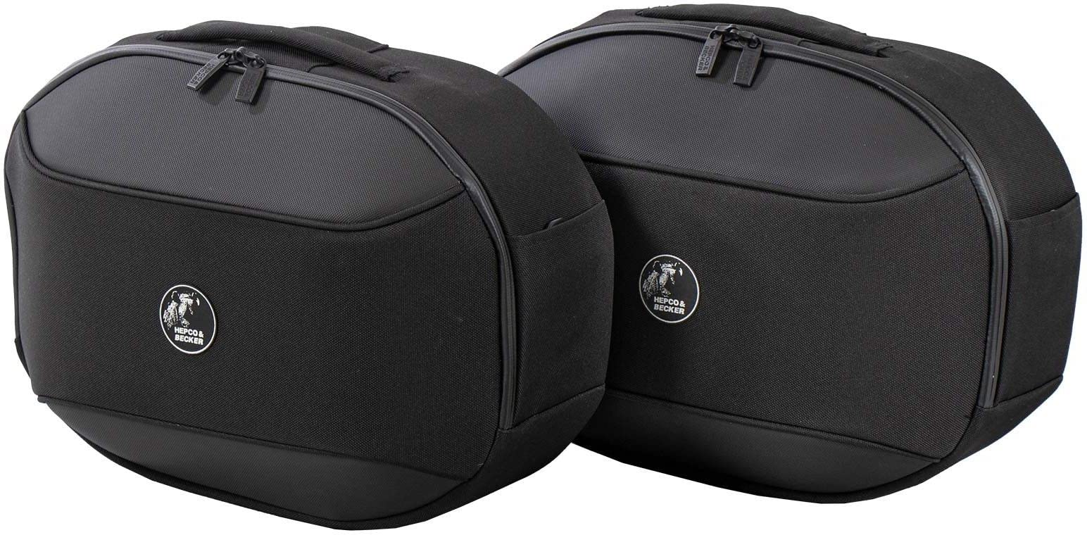 Hepco & Becker Hepco&Becker - Set di valigie laterali modello Street 2020 per portabagagli C-Bow con tasche morbide