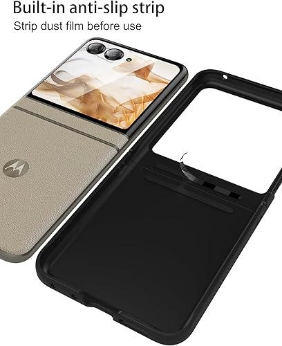 Miniatura 8 de Foluu Funda delgada para Motorola Razr 20242025 No compatible con Razr Plus 2024, con protector de pantalla frontal integrado, policarbonato mate
