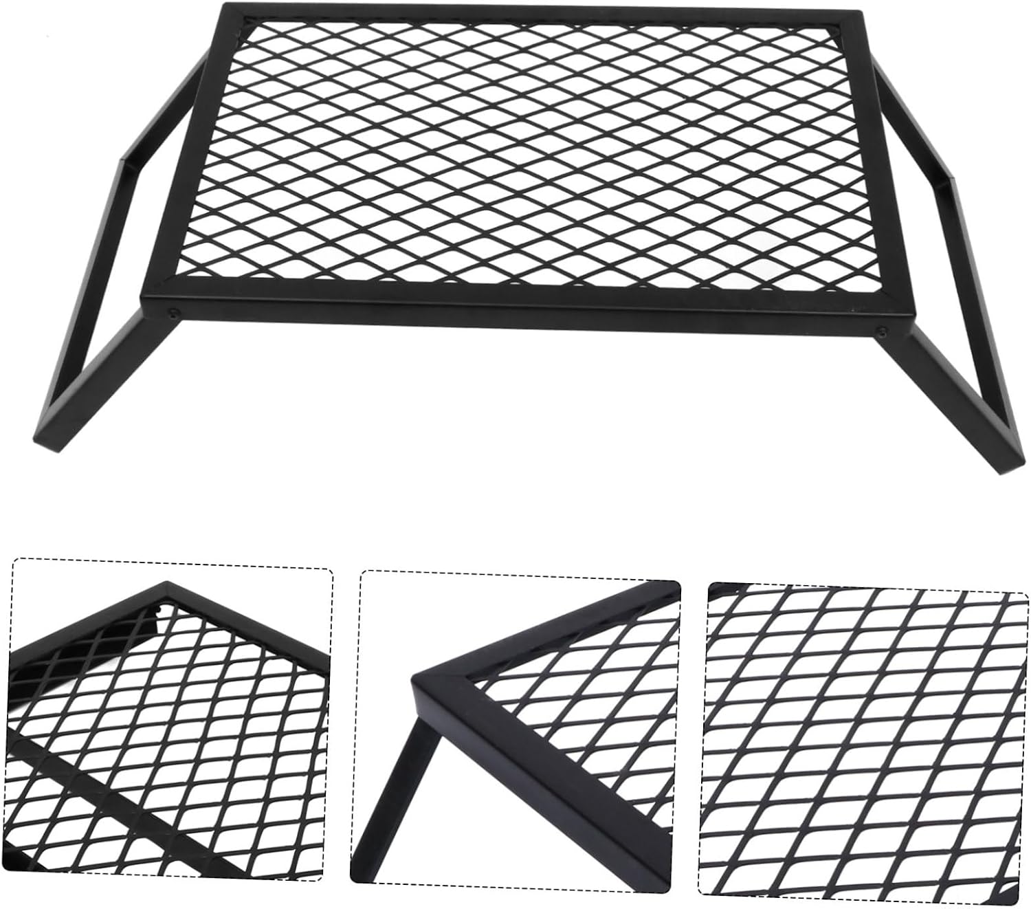 1Pc Folding Camping Grill Rack Portable Bbq Cooking Tool for Beach Parties Heat Resistant Easy to Clean for Outdoor Cooking