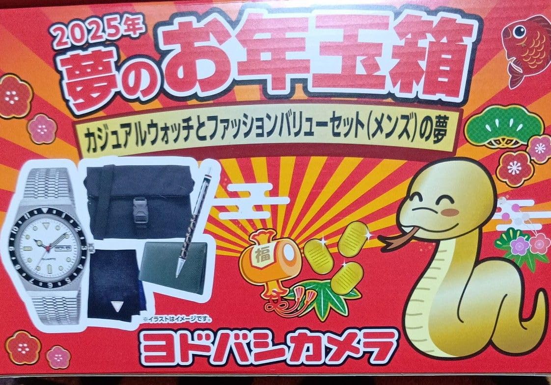 Amazon.co.jp: ヨドバシカメラ 福袋 2025 カジュアルウォッチと 