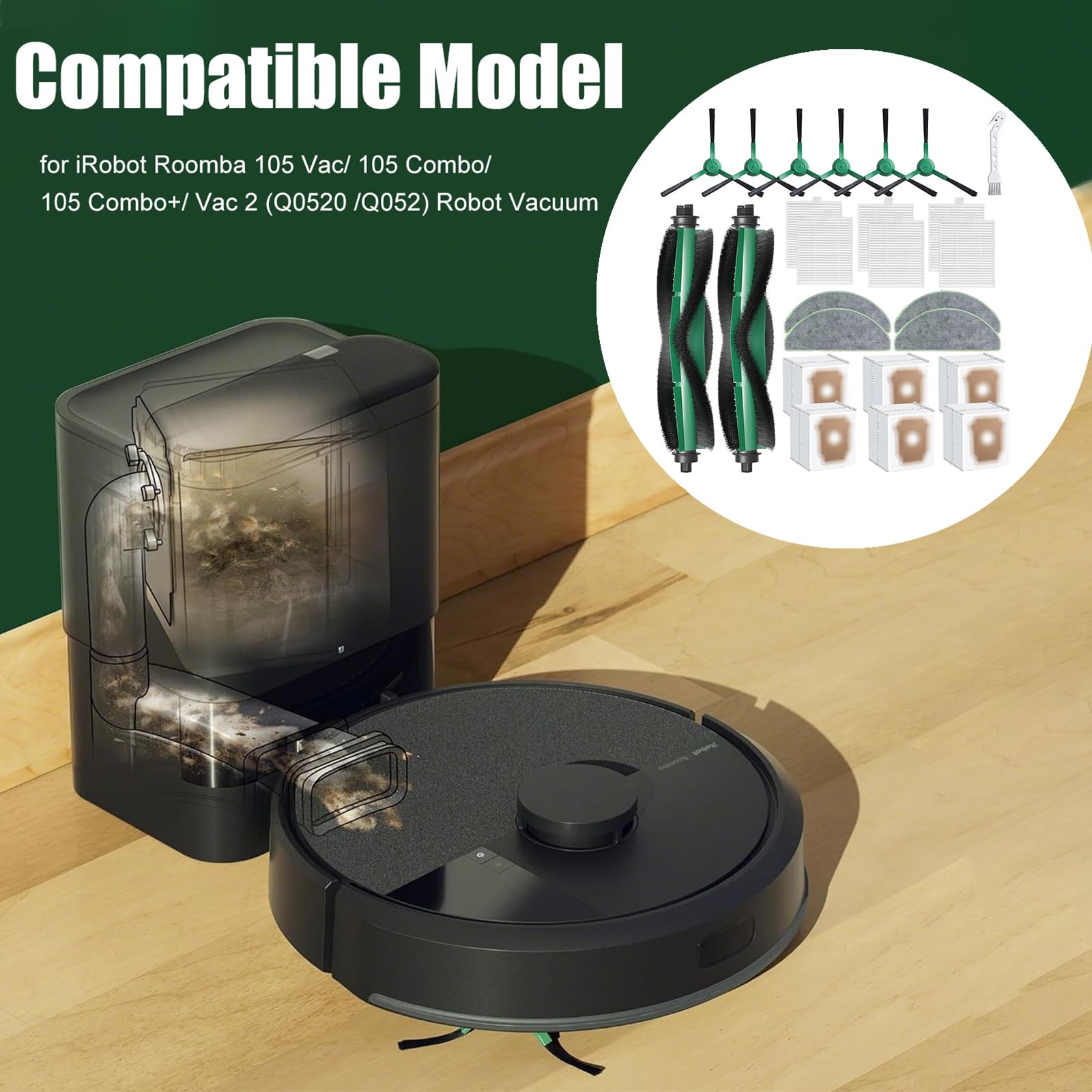 Amazon.co.jp: Dxyue iRobot ルンバ104コンボ/105Vac/105コンボ/105