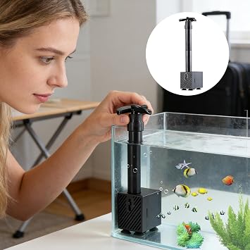 Aquarium Wavemaker - Ultra-Quiet 360 Degree Rotating - Wavemaker for Saltwater Aquarium,for Freshwater Home Dormitory Hotel Restaurant Apartment Businesses