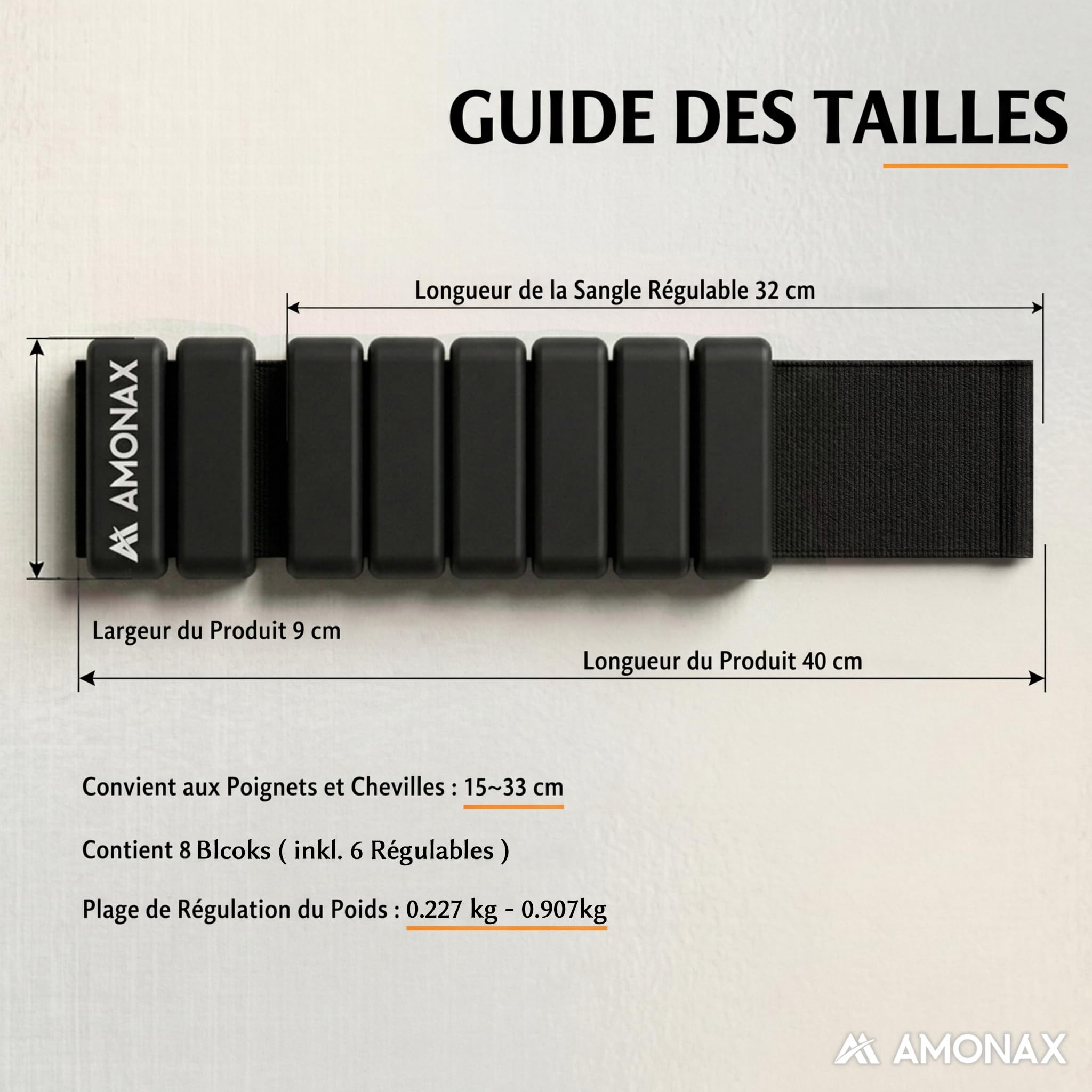 Amonax Ensemble De Poids Cheville, Fitness Poids Poignet Pour Femmes Et Hommes, Paire De 0,5kg/1kg Pour Leste Musculation, Poids Pilates Poids De Natation, Leste Cheville Pour Le Yoga, La Danse