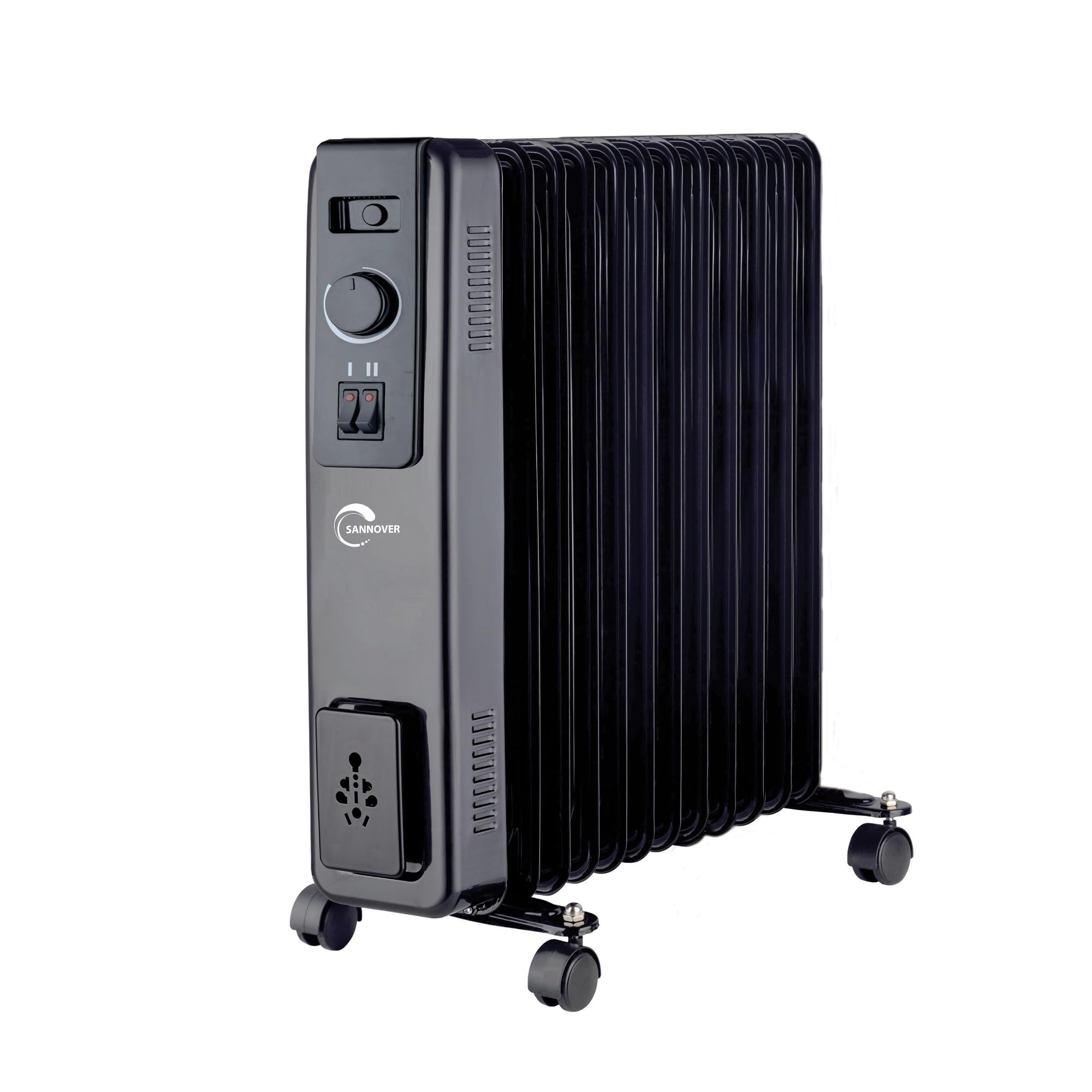 Radiateur Electrique Mobile Bain d'Huile Baneos Luxe Pro Sannover 2500 W