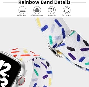 apple watch nike rainbow band