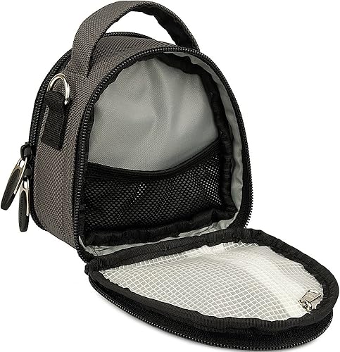 Miniatura 2 de Mango de breve ligero acolchado bolsa de la cámara Funda de transporte para Canon PowerShot G7G9ELPH 360180190160170300D30A1400 Green, Grey, Pink