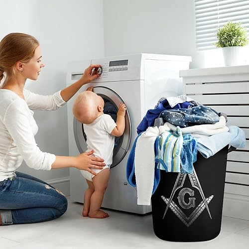 Miniatura 7 de Cesta de lavandería Master Masonic Handy Laundry Plegable, Cestas de almacenamiento decorativas para juguetes