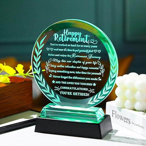 Miniatura 9 de YWHL Regalos de jubilación para mujereshombres, los mejores regalos de jubilación para profesores, compañeros de trabajo, jefe, enfermera, recuerdo