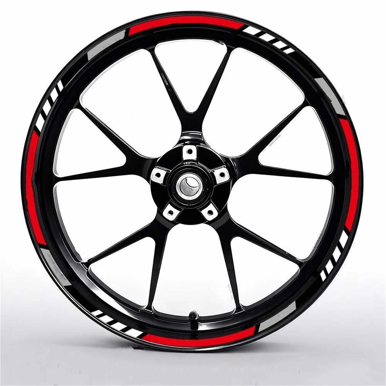 Motorcycle Wheel Stickers for Ducati Reflective Wheel Sticker Motorcycle 17inch Rim Stripes Inside of Hub Decal(17inch 02)