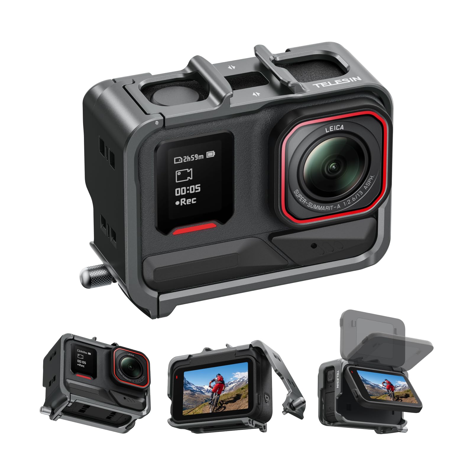 Amazon | TELESIN アルミ合金ケージ Insta 360 Ace Pro 2/Ace