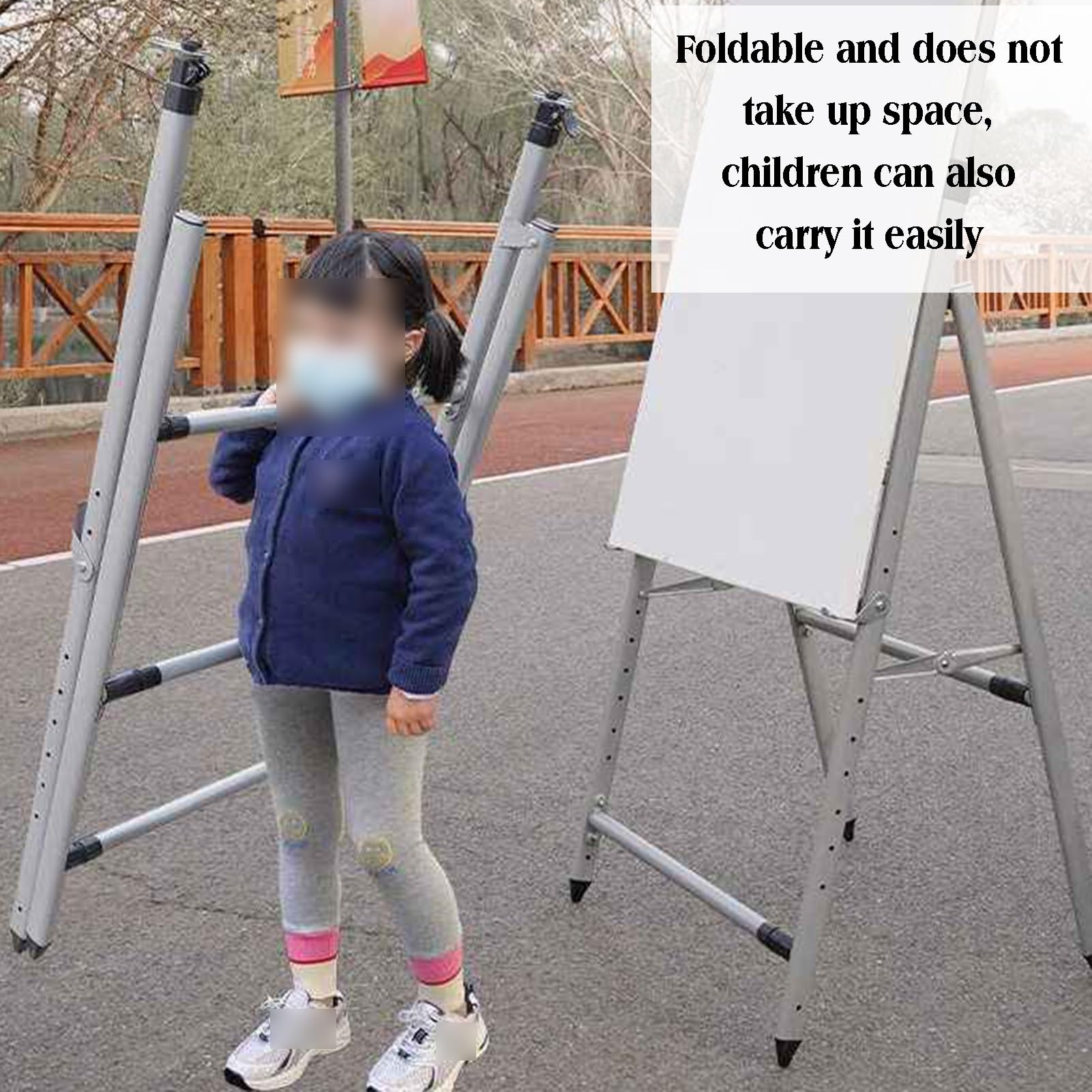 Caballete de metal para piso, trípode, caballetes plegables para exhibición, póster de artista, boda, espectáculo de pinturas