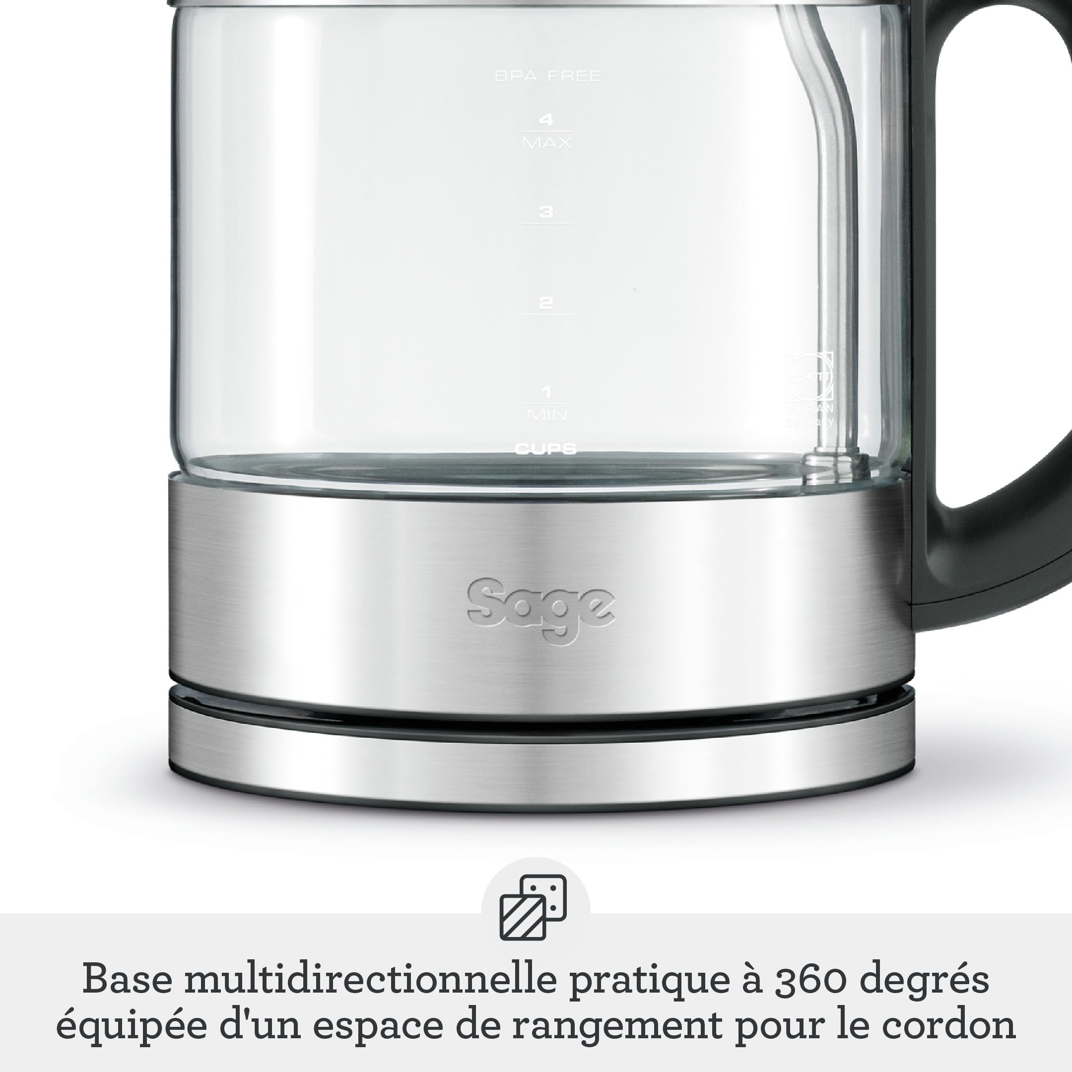 Sage - The Compact Kettle Pure - Bouilloire Compacte - Transparent