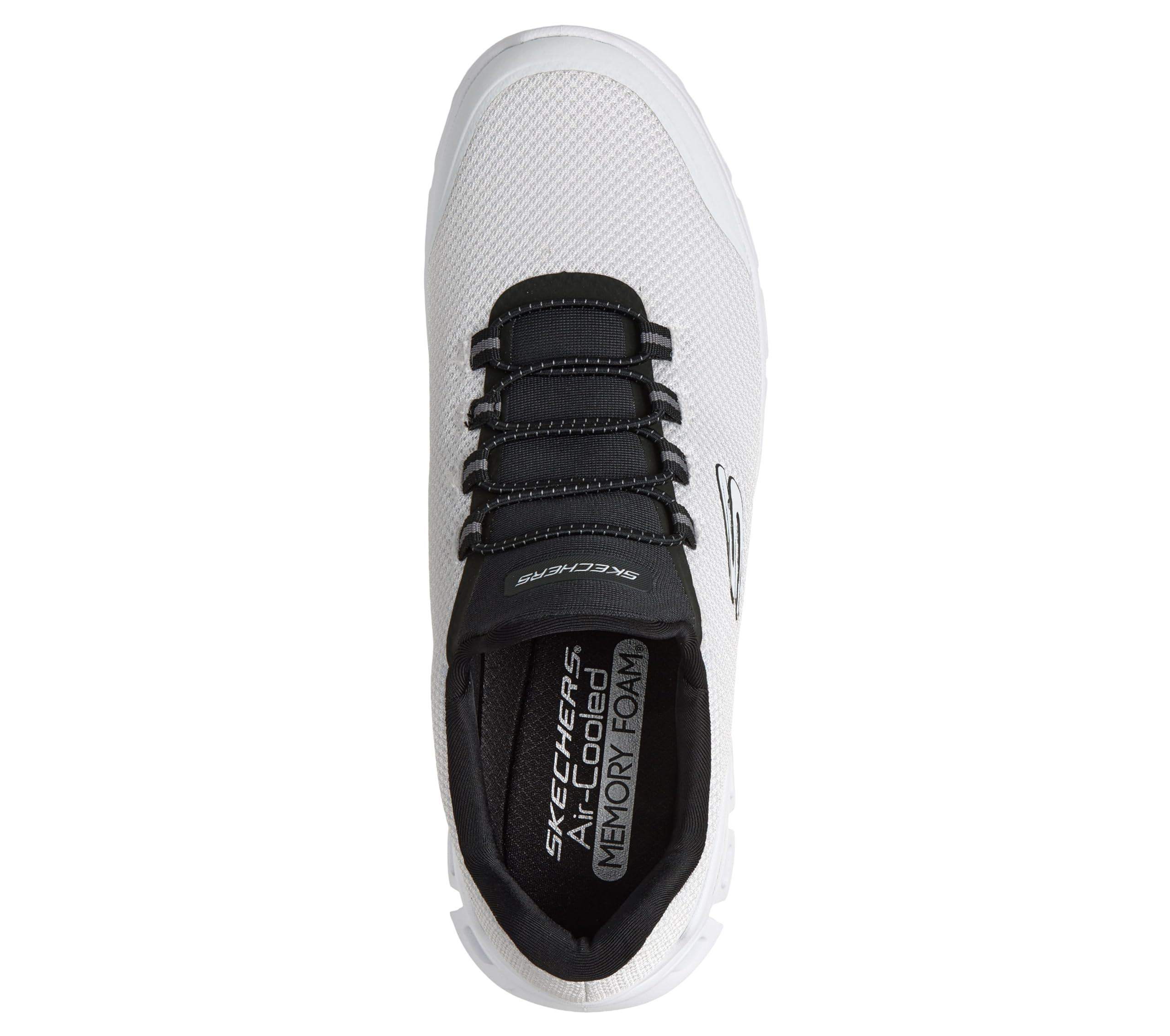 Skechers Herren Glide-Step Noltek, Weiß/Schwarz, 10 – Ansicht 3