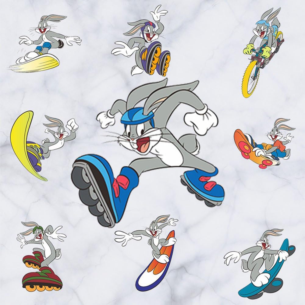 Fangeplus(TM DIY Removable Cartoon Rabbit Bugs Bunny Art Mural Vinyl Waterproof Wall Stickers Kids Room Decor Nursery Decal Sticker Wallpaper 23.6''x17.7''