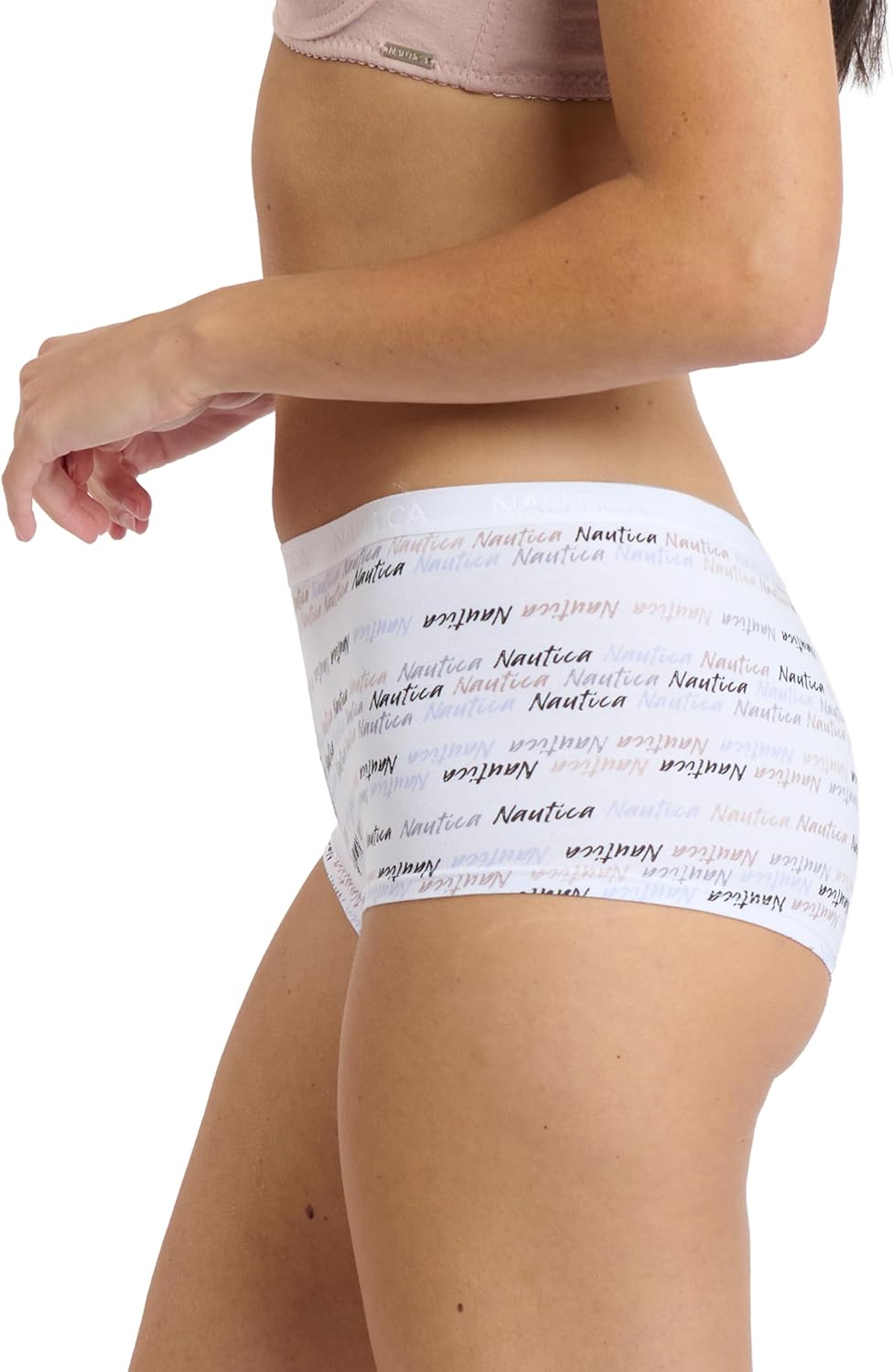 Nautica Women's Cotton Boyshort Underwear Set, 5-Pack - Image 3