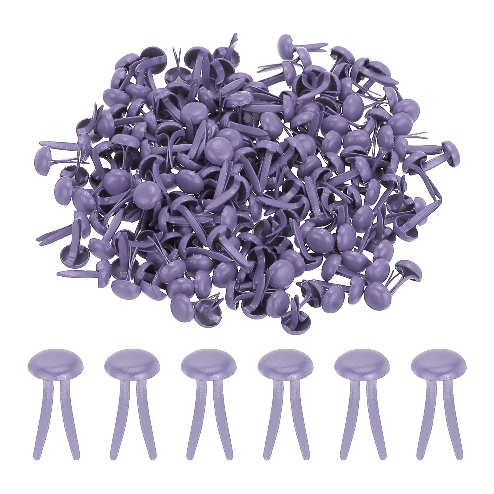 Mini attaches parisiennes violettes 5mm pour fournitures de bricolage et scrapbooking