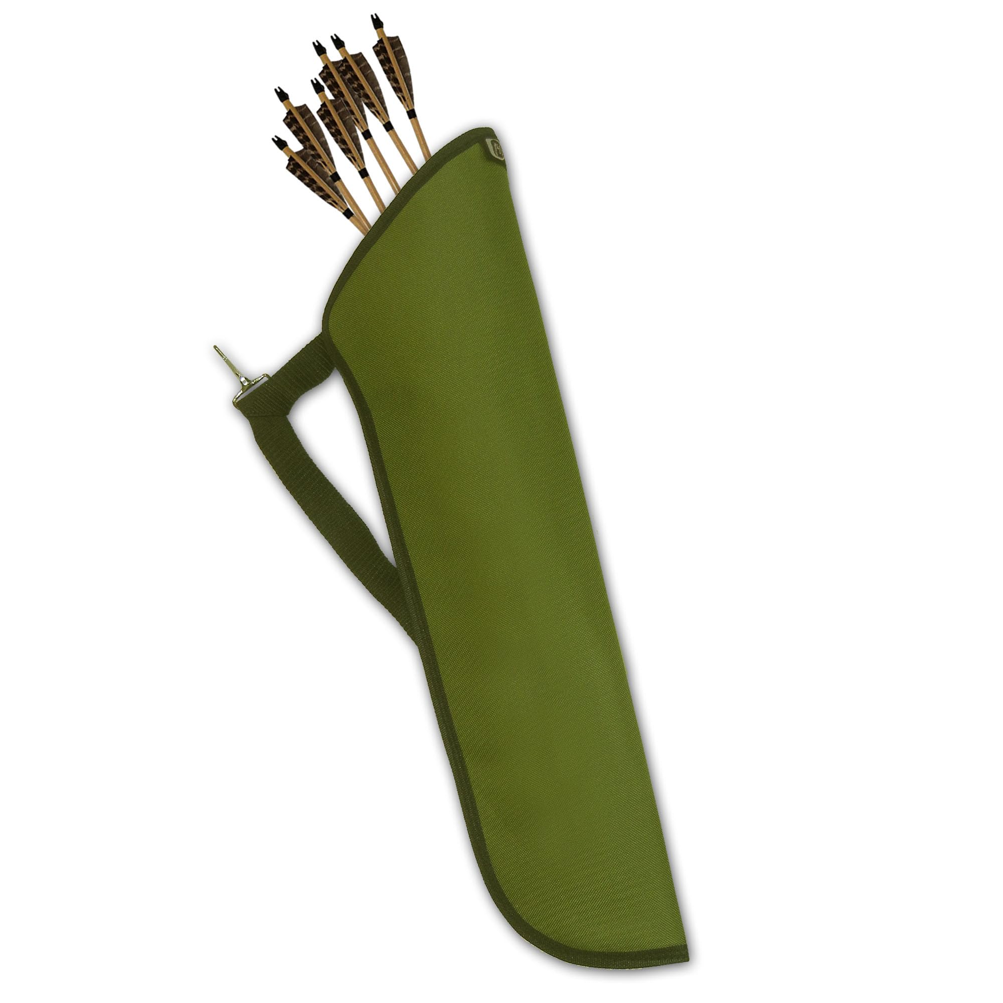 CarolUSA Archery, Hunting, Indoor Outdoor Shooting, Target Practicing Nylon Fabric Side Hip Arrow Quiver, Arrow Holder Bag (OliveGreen)