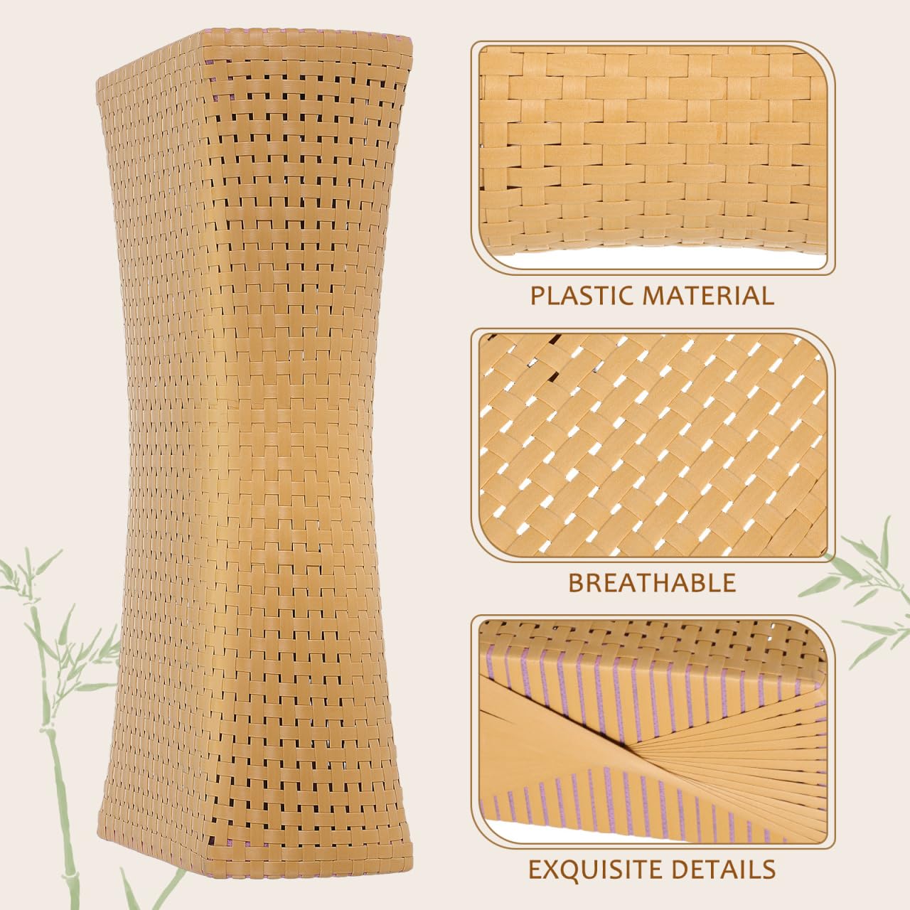 iplusmile Almohada de sauna, almohada de sauna de ratán simulado, almohada de descanso para el cuello, accesorios de sauna, reposacabezas para relajarse en casa, gimnasio, saunas, spa, spas, salas de