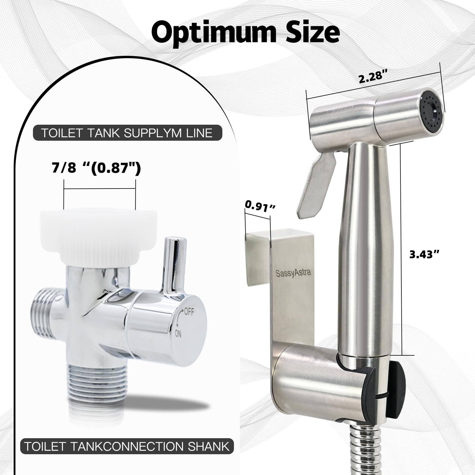 Handheld Bidet Sprayer - Stainless Steel -7