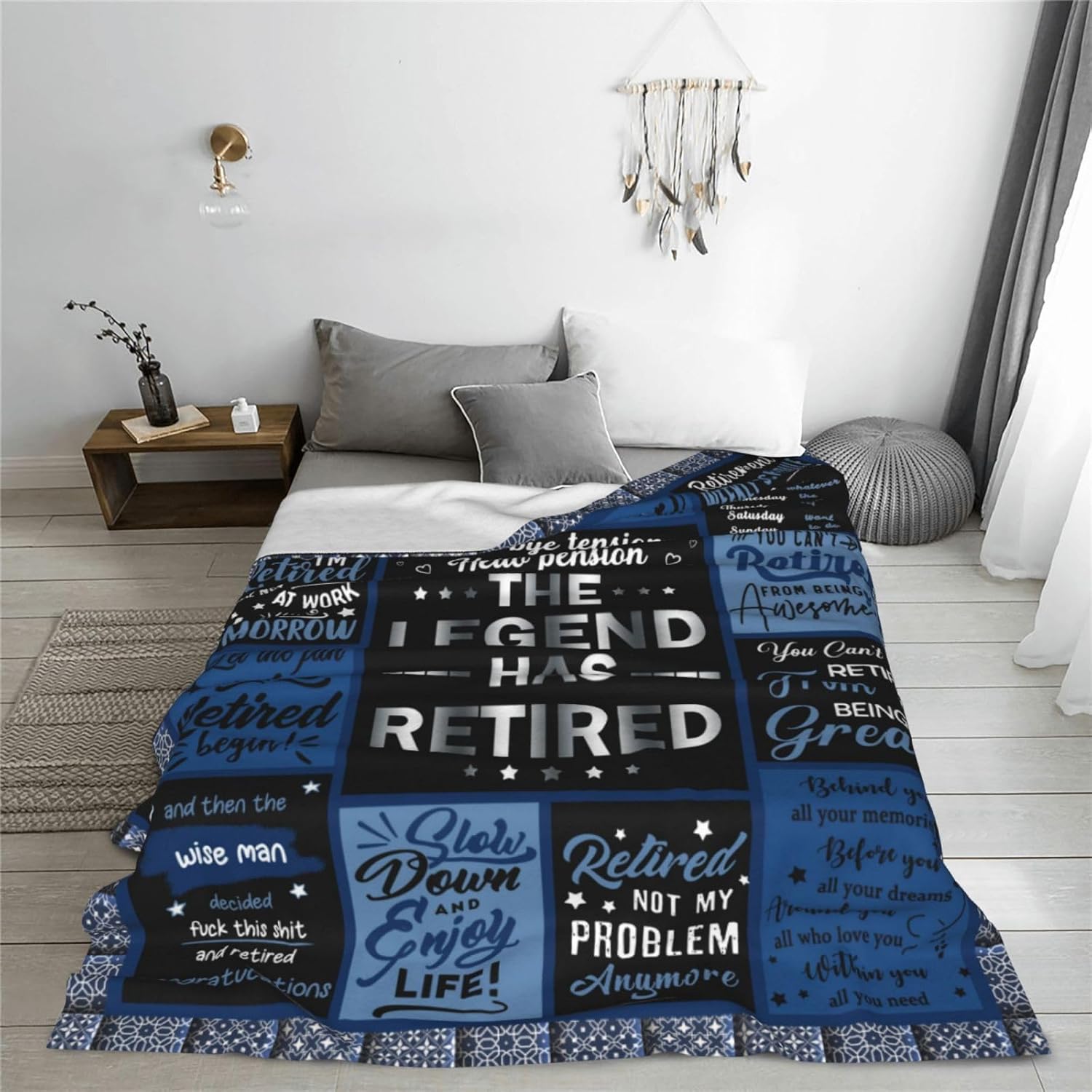Retirement Gifts for Men 2026, Retirement Blanket Gifts for Men, Best Retirement Gifts Ideas, Coworker Leaving Gift Retired Throw Blankets 50"X60" - Image 2