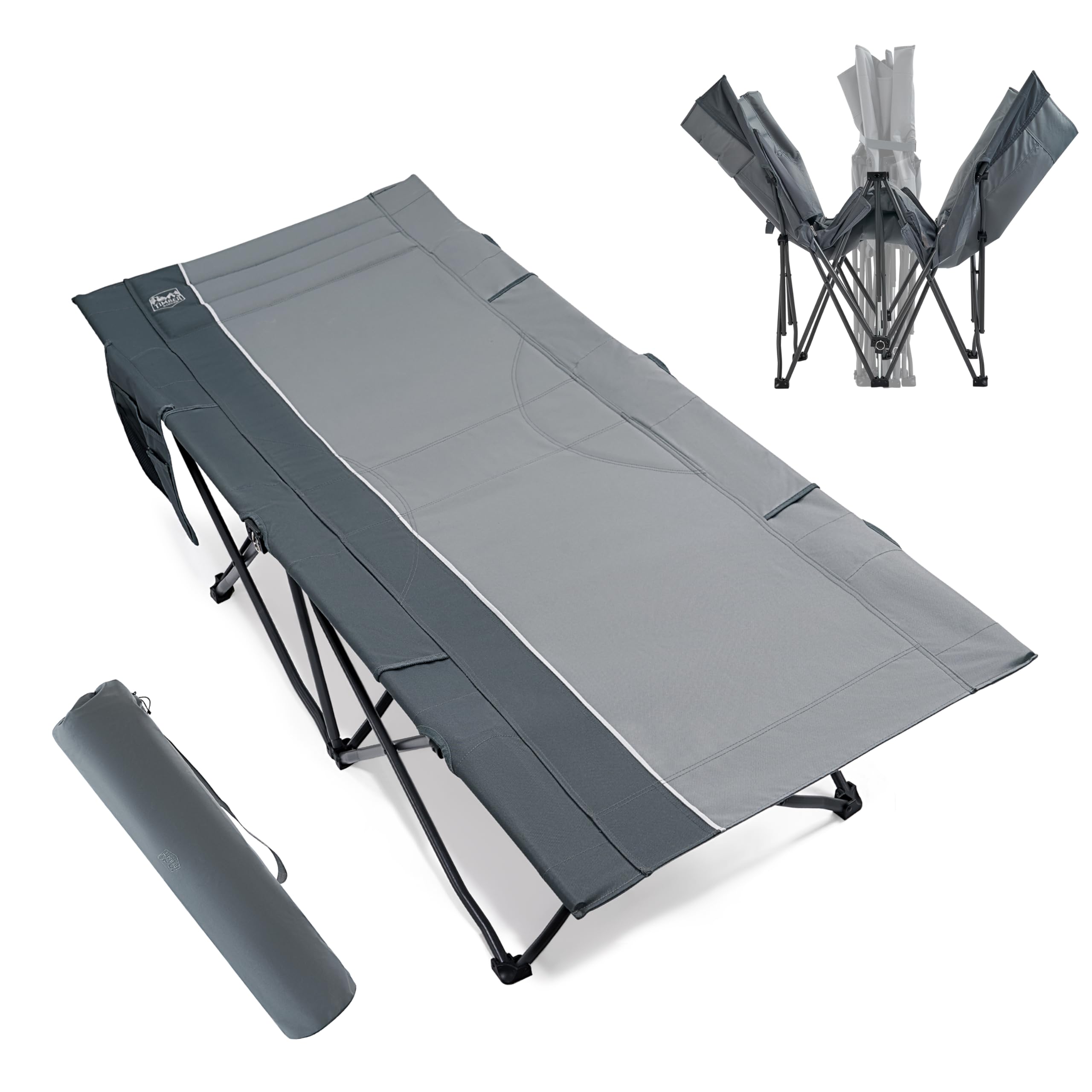 LIT DE CAMPING pliant compact et léger pour routards capacité 330 lb