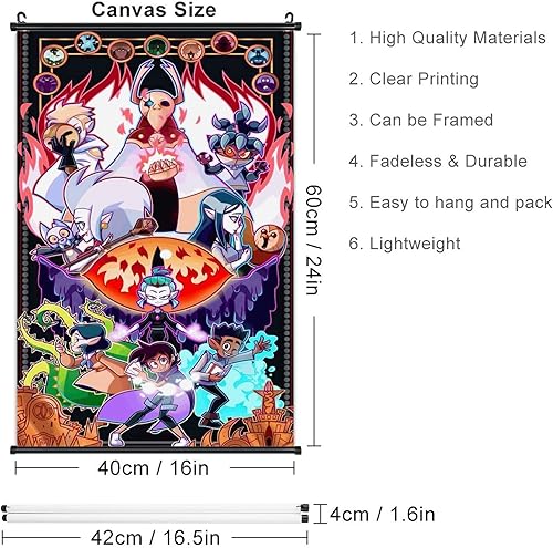 Miniatura 2 de Lienzo con diseño de búho, decoración de pared, tapiz de película, para colgar en la habitación familiar, dormitorio, oficina, cafetería, bar,