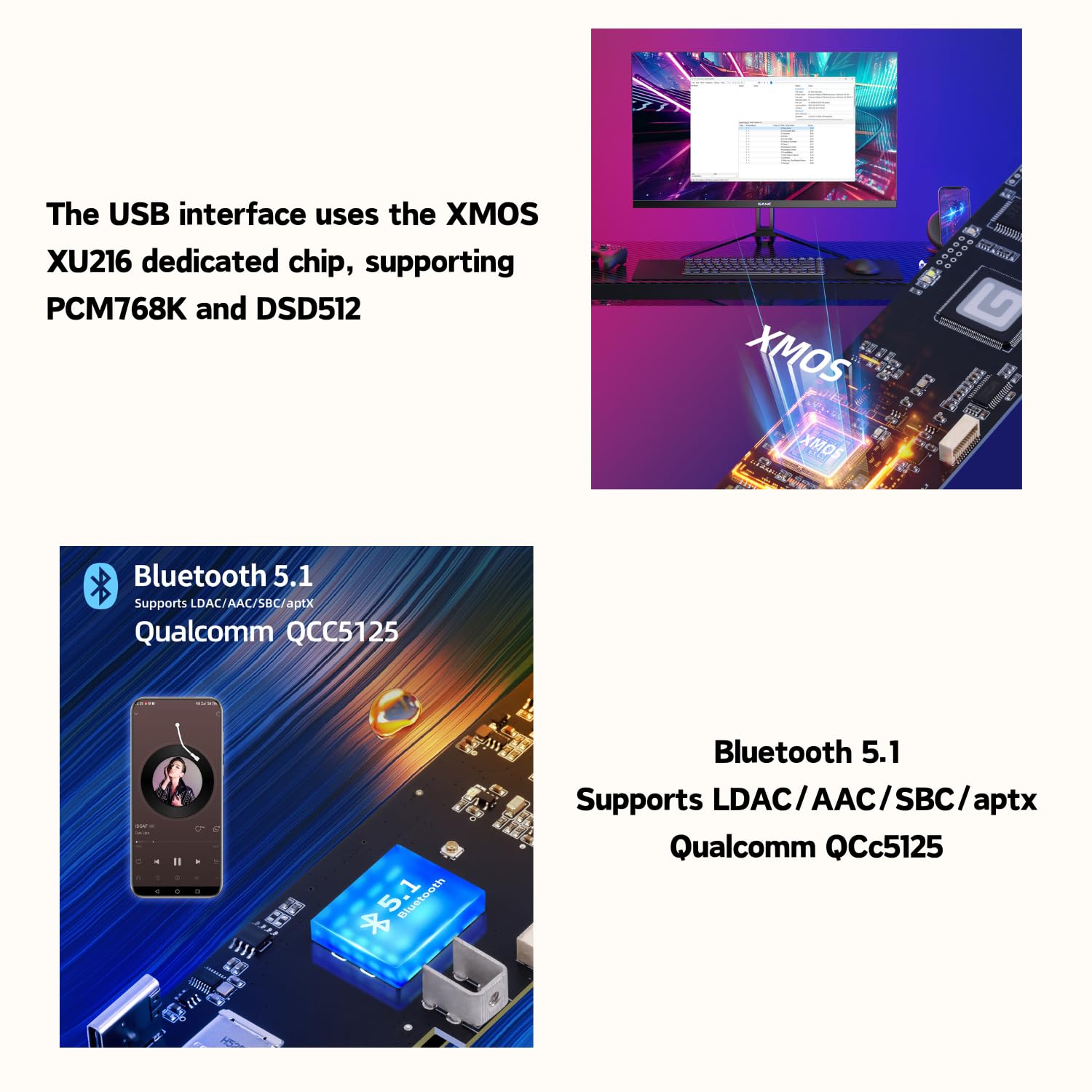 Gustard DAC-R26 II R2R Streamer DAC, Decoder Discreto 26bit con DSD2048, ingressi USB/Ottico/Coassiale/IIS/AES/LAN, Convertitore Digitale-Analogico, Orologio 10MHz, DAC per Audio Domestico, Nero