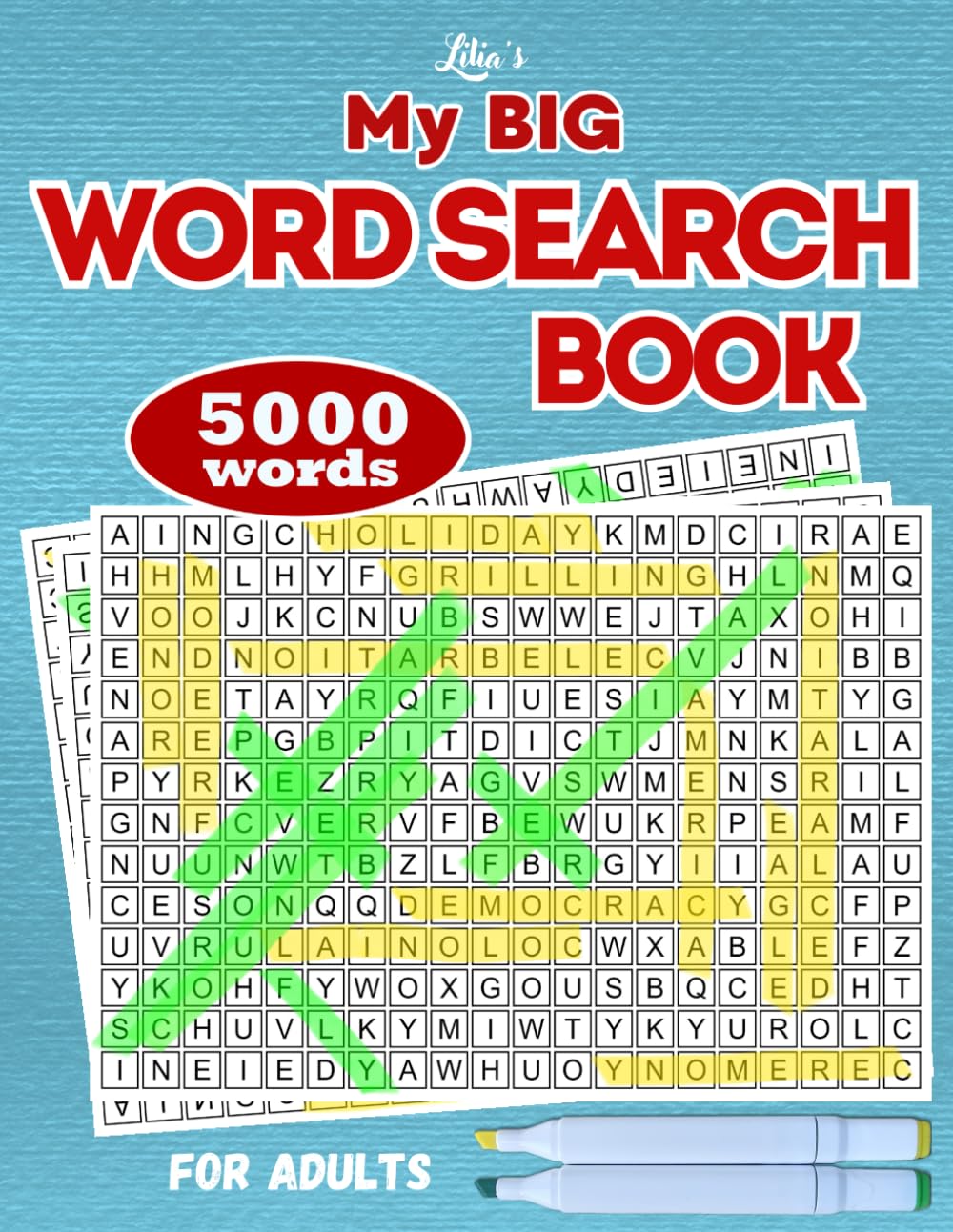 My Big Word Search Book for Adults: Ultimate Challenge - Finding 5000 Words in 100 Puzzles for Riddle Fans