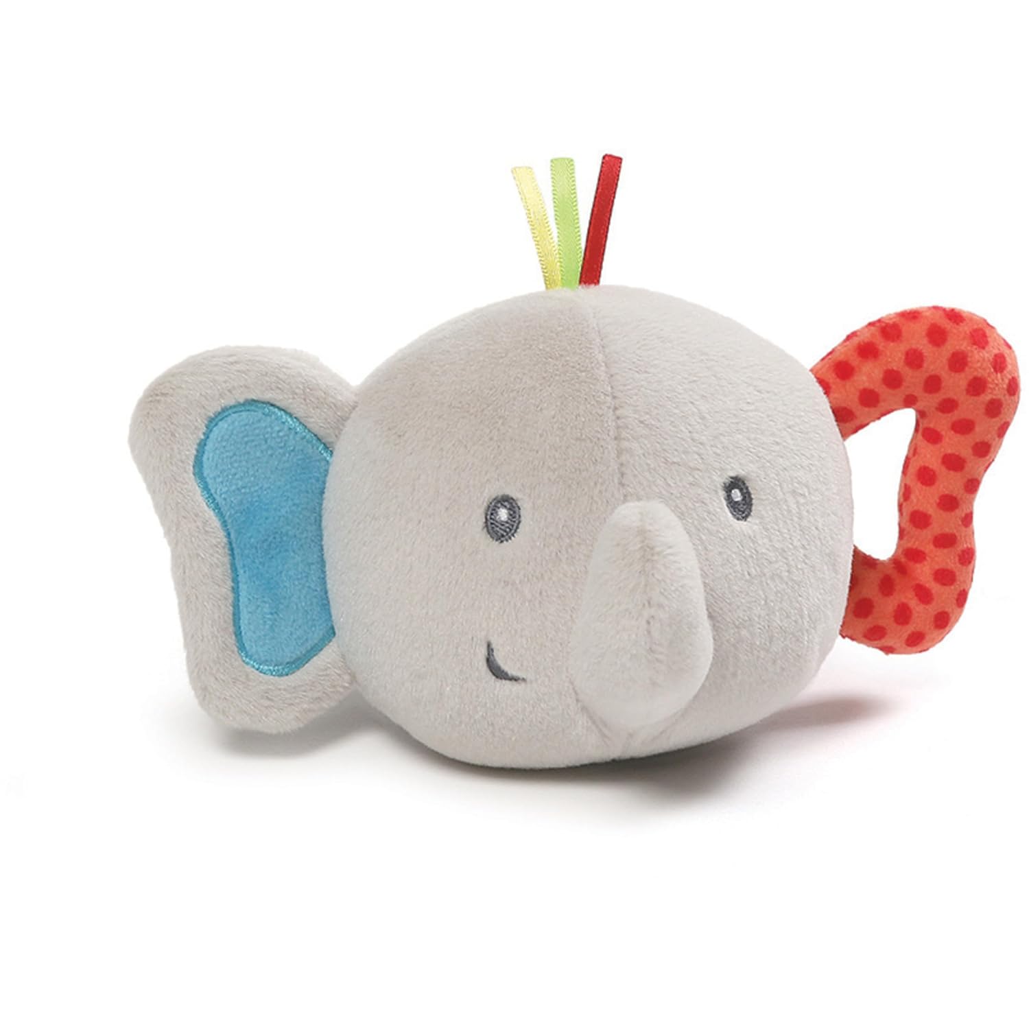 Gund Baby Flappy Elephant Silly Sounds Light Up Plush Ball, Gray, 6"