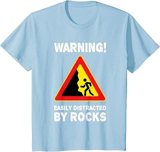 Easily Distracted By Rocks Rock Collector Geology Geologist T-Shirt