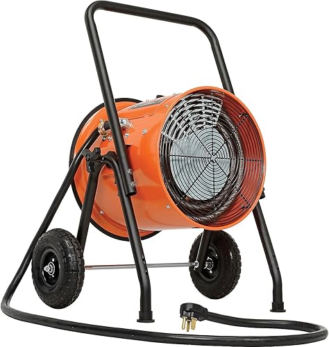Global Industrial Calentador de salamandra portátil con cable de 8 pies, 240 V, 10 KW, 34120 BTU