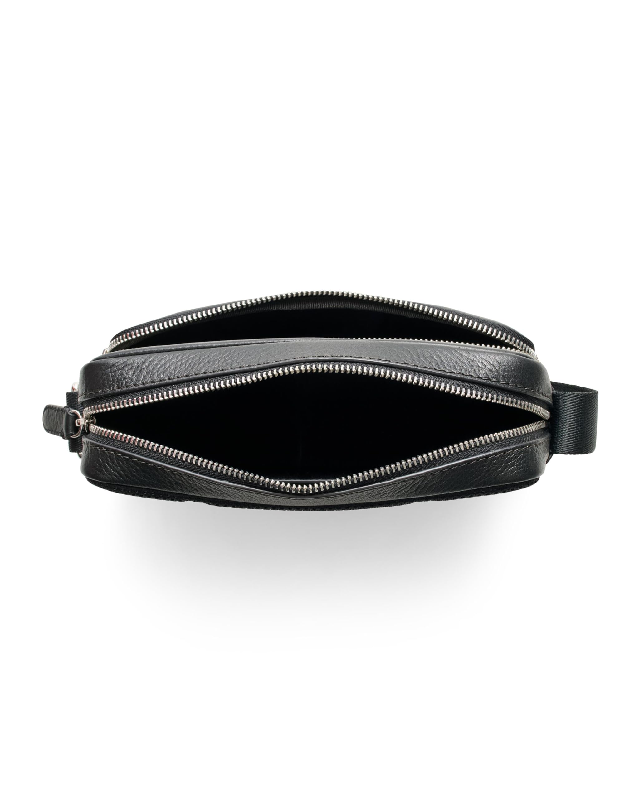 ECCO Damska torba na aparat East West Crossbody, Czarny, S, Minimalistyczny