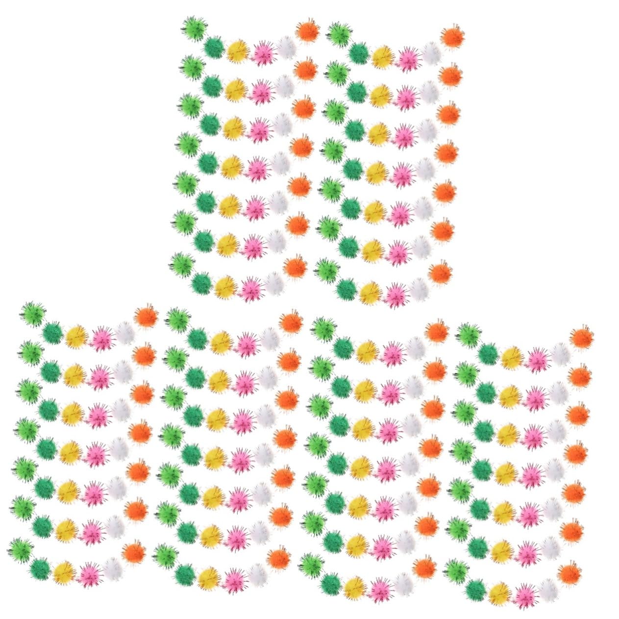 STOBOK 3000 Stück Weihnachtsdekorations Pompons Aus Plüsch Große Glitzerkugeln