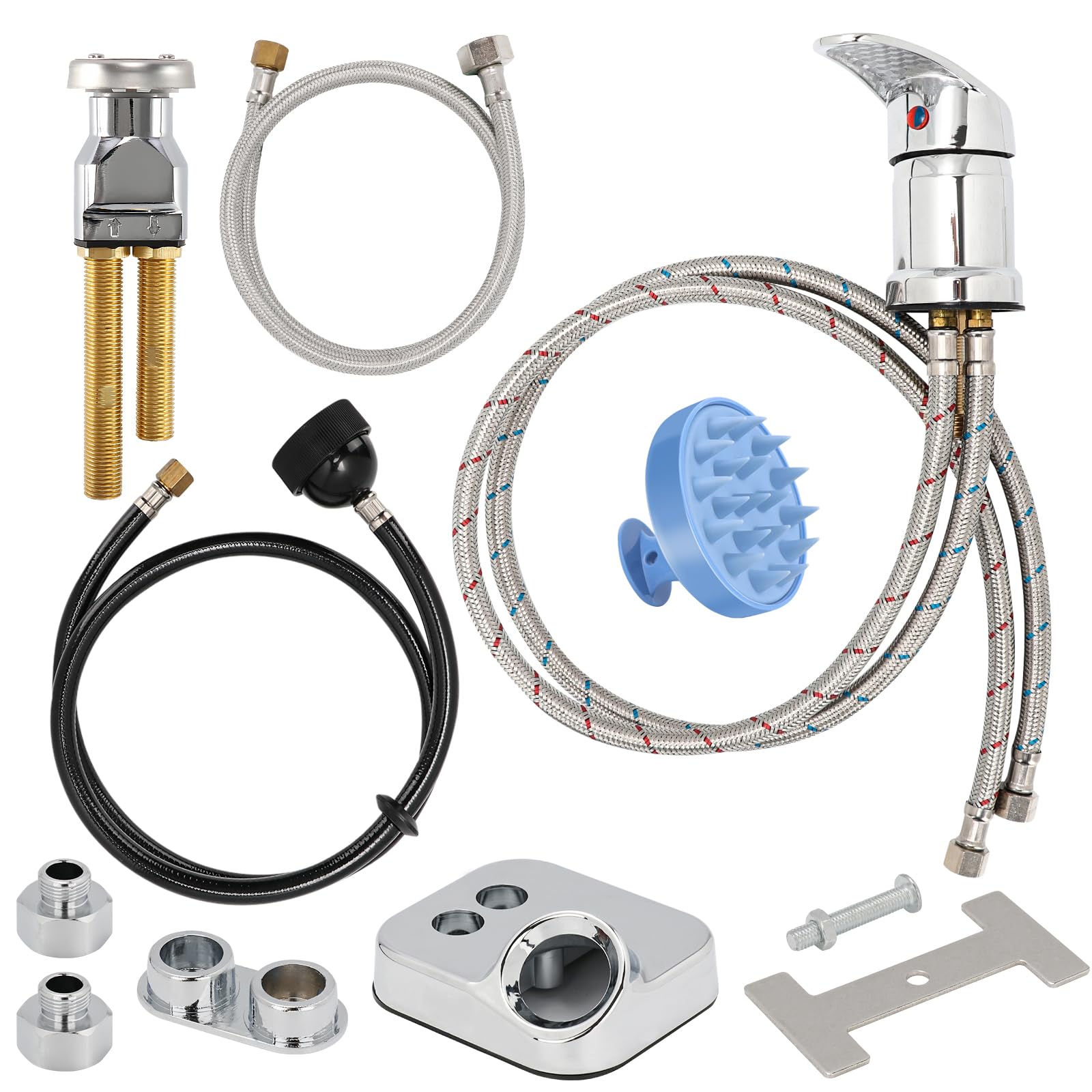 LukLoy Salon Shampoo Bowl Faucet Vacuum Breaker Kit, All-in-one Salon Parts