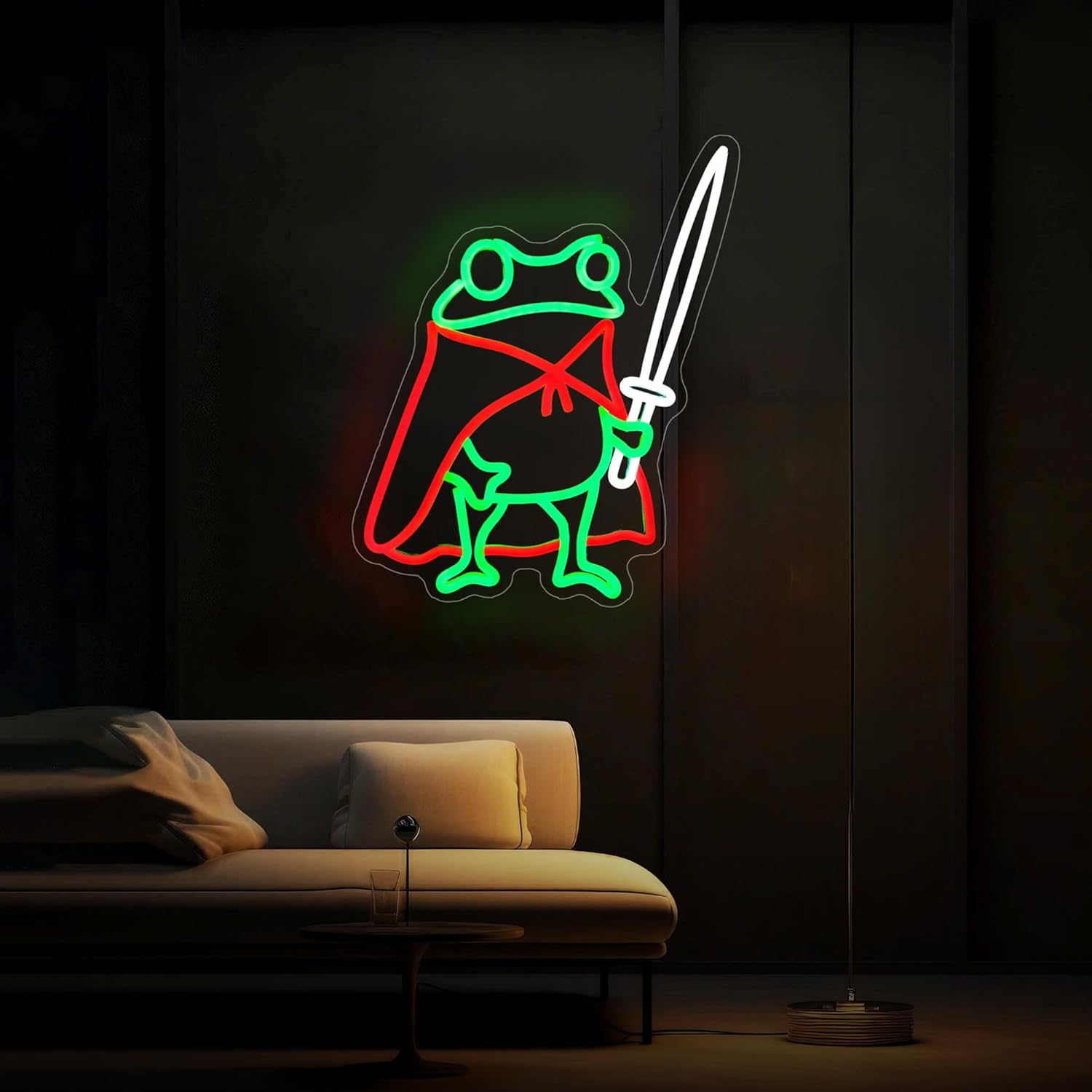 Frog Neon Sign Cute Neon Signs for Wall Decor Green Red Neon LED Sign for Man Cave Room Home Party Birthday Bar Signs - USB Powered - Image 7