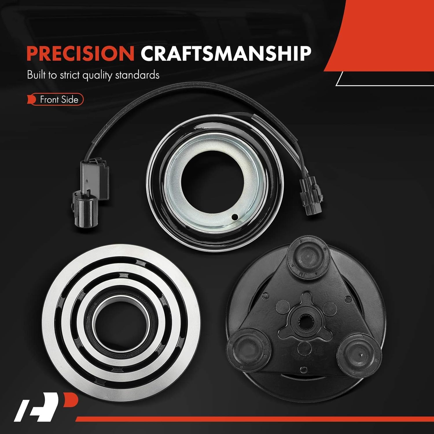 A-Premium Air Conditioner AC Compressor Clutch Kit Compatible with Mitsubishi Mirage 1998-2002, Lancer 2002-2007, Eclipse 2000-2005, Galant 2000-2003 & Chrysler Sebring 2001-2005 & Dodge Stratus