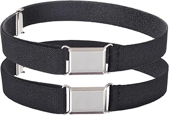 HOLDEM childrens Elastic silver Buckle Belts for Boys girls Toddler Size 2t 3t 4t 5t