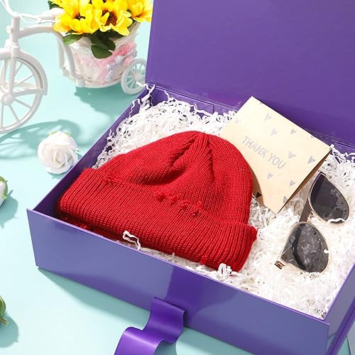 Vista 39 de GREEN BEAN 6 cajas de regalo grandes con tapas para regalos de 13 x 9.7 x 3.4 pulgadas, caja de regalo magnética verde de Navidad con cinta, caja