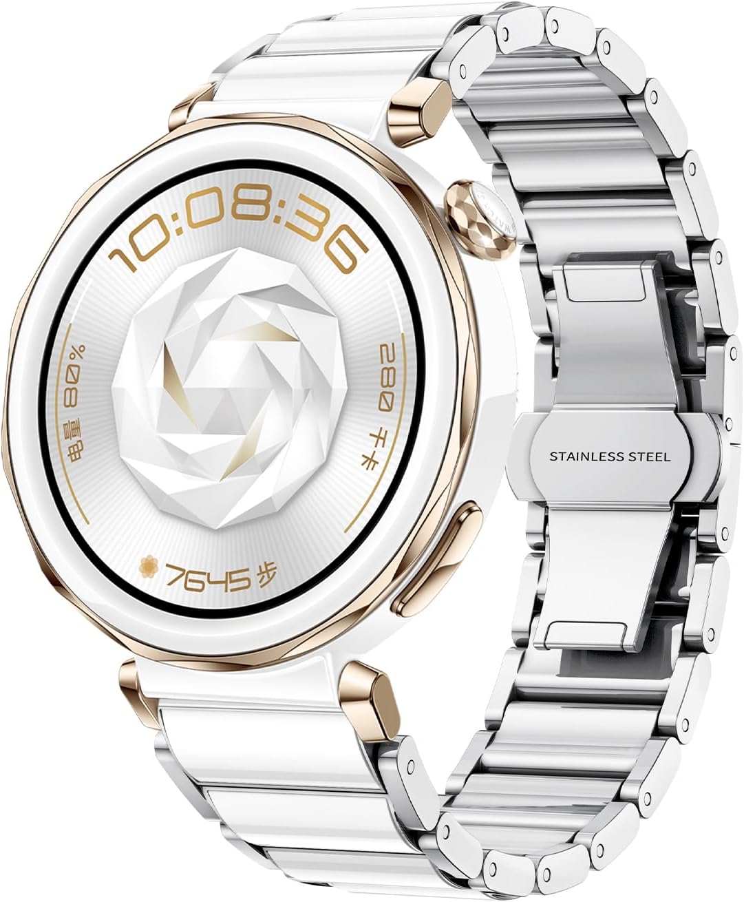 VeveXiao 丈夫な金属とセラミックストラップ付き Huawei Watch 5 42mmバンド対応 隙間なし ブレスレット セ VeveXiao  丈夫な金属とセラミックストラップ付き Huawei Watch 5 42mmバンド対応 隙間なし VeveXiao 丈夫な金属とセラミックストラップ付き Huawei Watch 5 42mmバンド対応 隙間なし ブレスレット セ