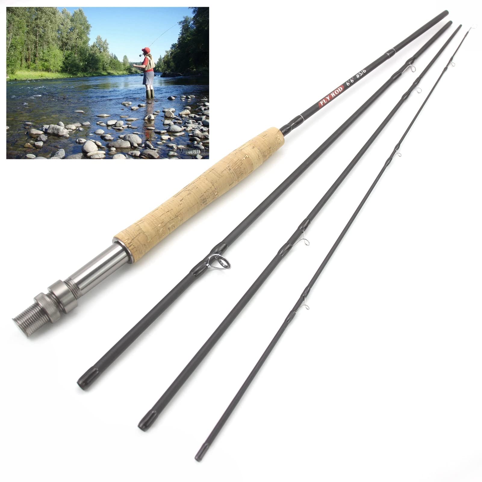 Canne à Pêche Portable Carbone 2.1m - Mini Canne Pêche Lancer Jigging Silure Perche Brochet