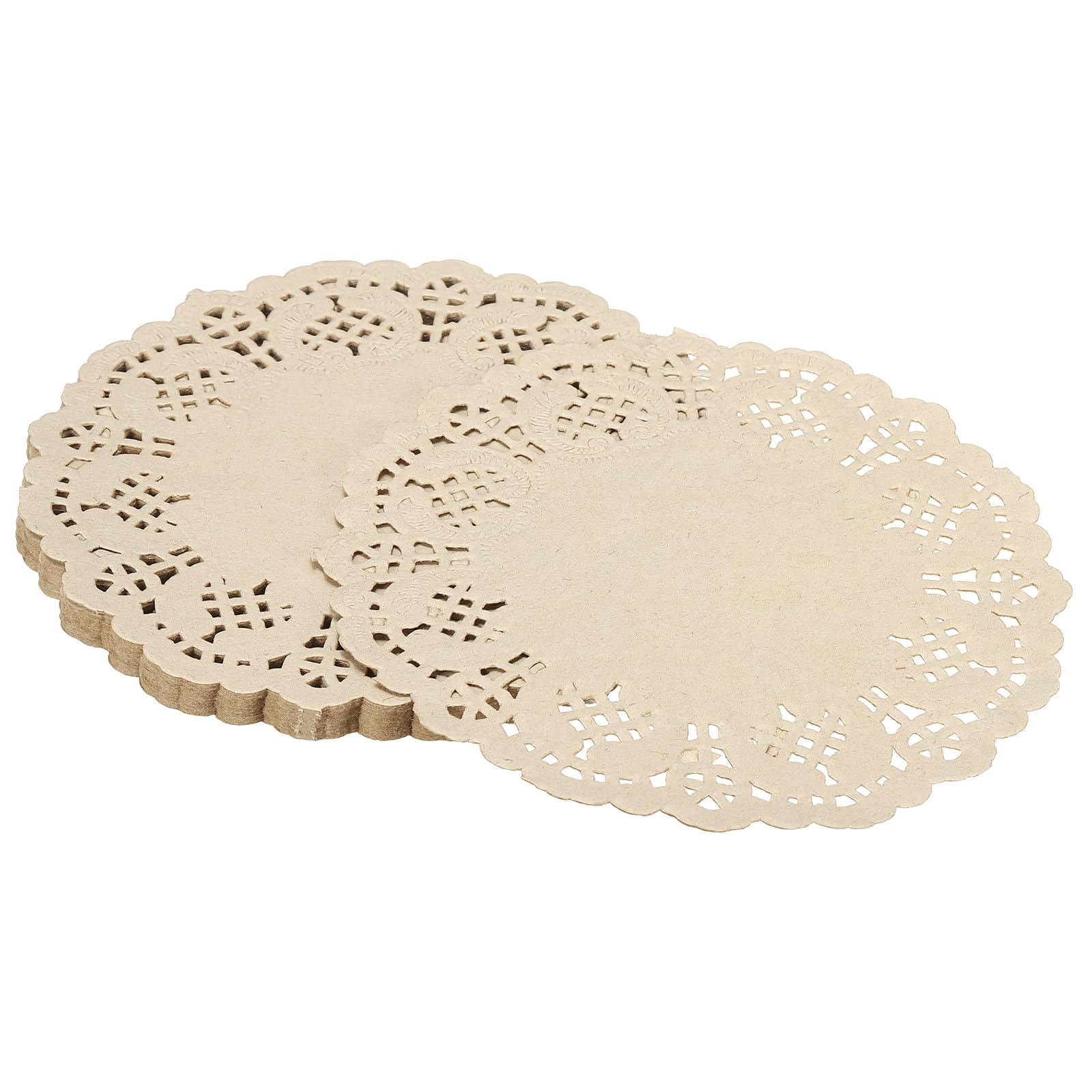 YELARXI Paper Doilies, Paper Lace Doilies Disposable Round Modern Decorative Placemats Bulk, 5.5 Inch Fit for Cakes Desserts Crafts Baked Grilled