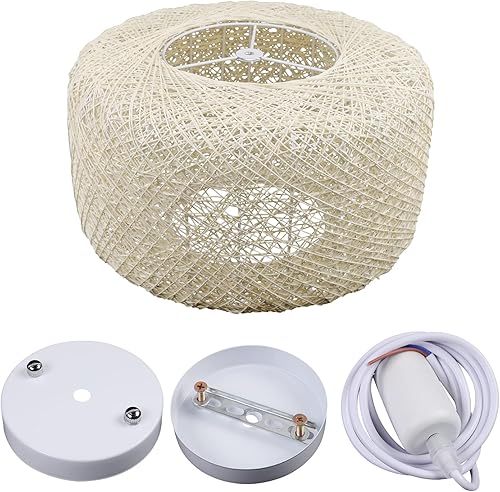 Miniatura 8 de Lámpara colgante de ratán tejida a mano, lámpara de ratán natural, lámpara colgante de mimbre, lámpara colgante de ratán, lámpara colgante ajustable