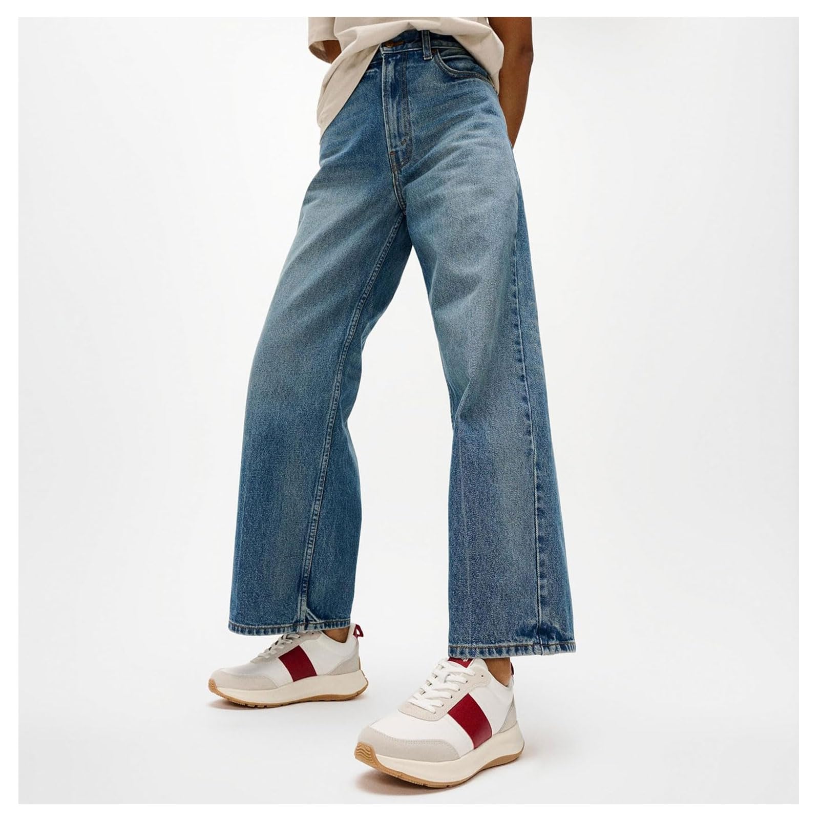Fitflop F-Mode Flow Leather/Suede Flatform Sneakers Scarpe da ginnasticaDonna