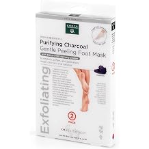 Earth Therapeutics Purifying Charcoal Gentle Peeling Foot Mask - 2 Pack 2 Pairs