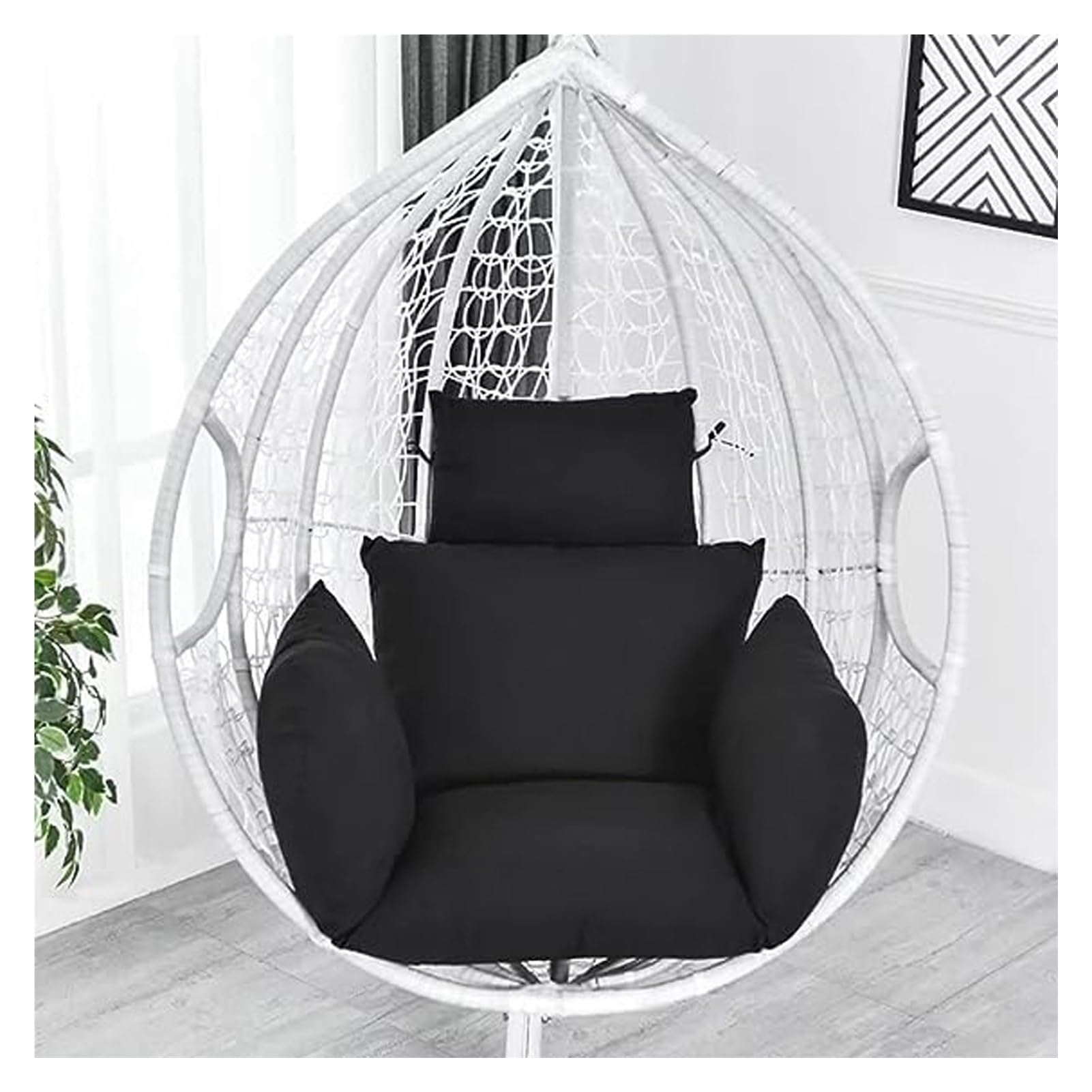 Cojín de repuesto para sillón de huevo, para patio, jardín, balcón, césped, sala de estar, mecedora, color 3